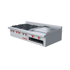 CORIAT EC-6-GRILL MESA MASTER Estufa a Gas 6 Fuegos, Plancha y Gratinador Master de Mesa