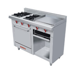 CORIAT MINICHEF PETIT Estufa a Gas 2 Fuegos, Plancha, Gratinador con Horno